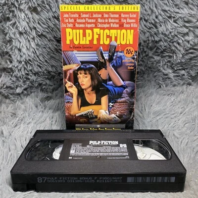 Pulp Fiction VHS 1996 by Quentin Tarantino Special Collector's Edition Tape Film - Image 1 of 4
