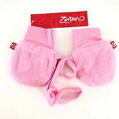 Рукавицы для девочек Zutano флисовые зимние мягкие розовые один размер - Изображение 1 из 4