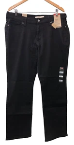 Levi's Women's Plus Size Classic Straight Leg Jeans Pant Black Size 16W Medium - Picture 1 of 3