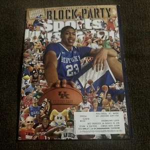 ANTHONY DAVIS 2012 Sports Illustrated Magazine Kentucky Wildcats March Madness - Picture 1 of 2