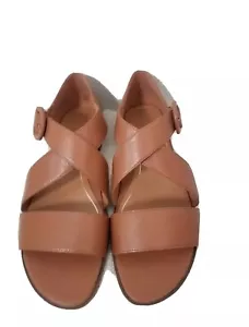 Vionic Womens Pacifica Strappy Sandals Open Toe Toffee Sz 11 Wide NWOB - Picture 1 of 10