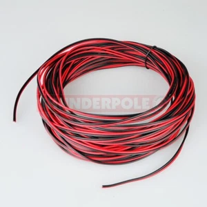 Cavo Altoparlante/Alimentazione 10 Amp Rosso e Nero CB Radio Stereo Audio Cavo Auto 10A 25m - Foto 1 di 1