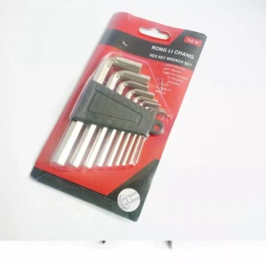 8pc Hex Key Set Metric Imperial Hexagon Allen Alan Wrench Holder DIY UK - Picture 1 of 1