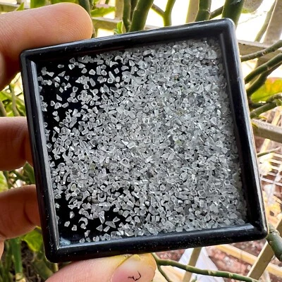 10.00 CARAT NATURAL REAL LOOSE DIAMONDSCT WHITE SMALL ROUGH DIAMOND LOT BOX - Image 1 of 4