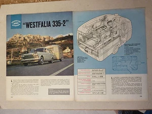 *PROVE SU STRADA ROULOTTE WESTFALIA 335-2 -  1962 - Foto 1 di 1