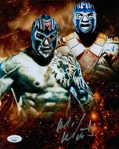 Mil Muertes Lucha Wrestling signiert 8x10 Hochglanz Foto JSA authentifiziert - Bild 1 von 2
