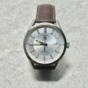 Tag Heuer Wv211A-2 Carrera Calibre 5 Automatik Silver Dial Herrenuhr Gebraucht - Bild 1 von 5