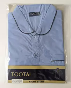 Vintage Tootal Night Shirt Blue Navy Trim Original Packaging Size XXL New - Picture 1 of 6