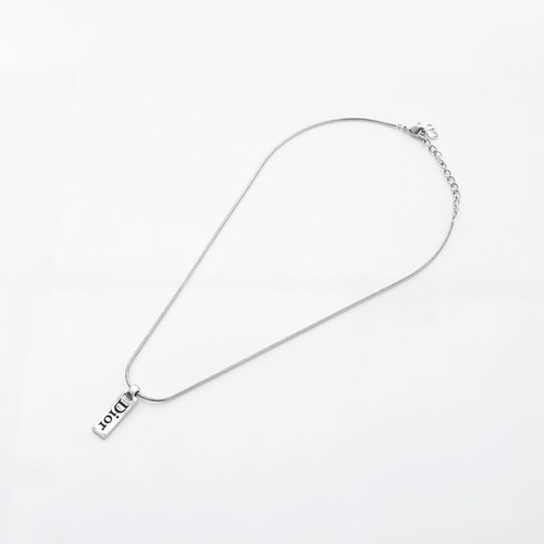 Collana Christian Dior anni 90 2000 con logo argento WS14963