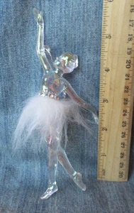 BALLET GIRL Vintage ACRYLIC Christmas Tree Ornament ORN87 - Picture 1 of 2