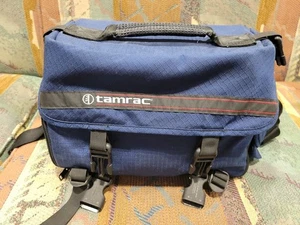 Vintage Tamrac Camera Pro Equipment Shoulder Bag Case - Model 608 - Blue - USA - Picture 1 of 8