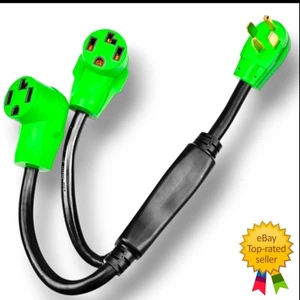 3 Zinken Trockner Splitter 30 Amp NEMA 10-30P bis (2) 10-30R Y Buchse 26,5 Zoll - Bild 1 von 6
