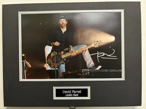 Dave Phoenix Farrell Linkin Park Bassist signiertes 12x8 montiertes Foto + Händler Echtheitszertifikat - Bild 1 von 1