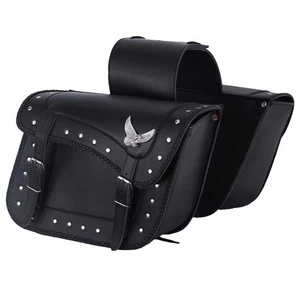 Australian Bikers Gear Satteltasche Gepäcktaschen Leder Motorrad 2 Seitentasche - Bild 1 von 6