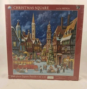 Puzzle SunsOut 500 pz - "PIAZZA DI NATALE" di Menga - NUOVO DI ZECCA! - Foto 1 di 6