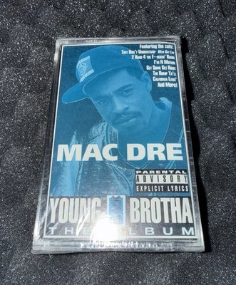 Mac Dre Young Black Brotha Cassette Tape Sealed Mint Bay Area Rap Tape 1993 OG Foto 1 de 3
