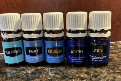 Лот (5) эфирное масло Young Living 5 мл б/у - Loyalty, Blue Cypress, Dorado Azul - Изображение 1 из 4