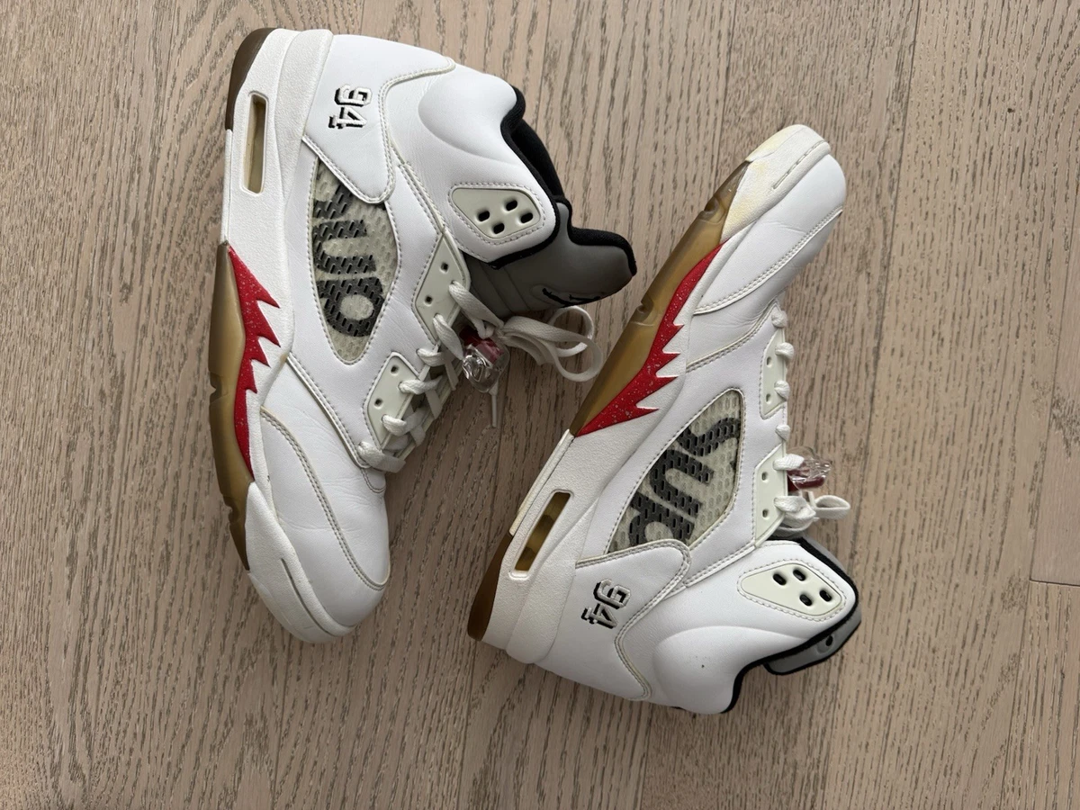 Las mejores ofertas en Supreme x Air Jordan 5 Retro White | eBay