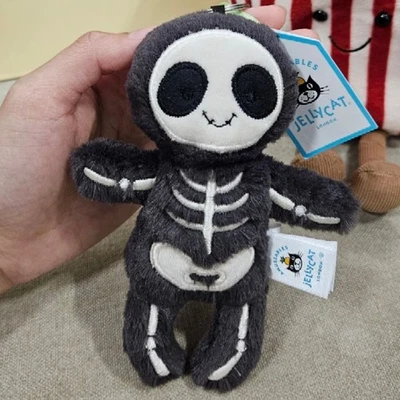 Jellycat Esqueleto Bob Bolso Dije con Bolsa para el Polvo Divertido Espeluznante Halloween Muñeco de Peluche Juguetes Foto 1 de 4