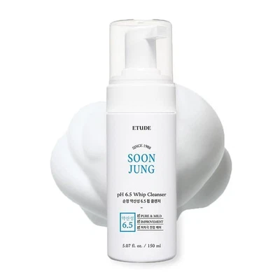 Limpiador látigo Soonjung pH 6,5, lavado facial hipoalergénico, 5,07 fl oz Foto 1 de 4