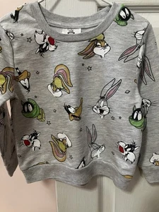 Space Jam Looney Tunes Sylvester Bugs Bunny Daffy Duck French Terry Sweatshirt 4 - Picture 1 of 12