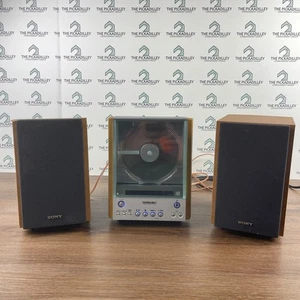 Sony Vertical Loading CD Player System Speakers HCD-EX1 TESTED & WORKS NO REMOTE - Picture 1 of 21