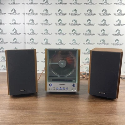 Sistema de Altavoces Sony de Carga Vertical Reproductor de CD Altavoces HCD-EX1 PROBADO Y FUNCIONA SIN CONTROL REMOTO Foto 1 de 4