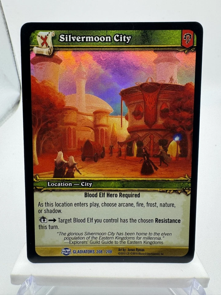 World of Warcraft TCG Foil Promo Gladiators Silvermoon City - Image 1 of 1