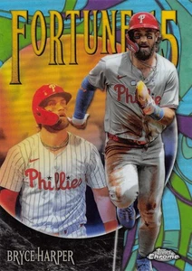 Bryce Harper Philadelphia Phillies 2025 Topps Chrome Card #F15-6 - Picture 1 of 2