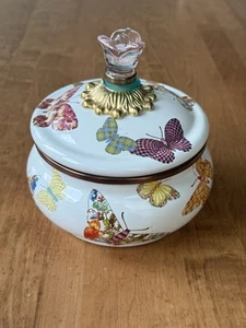 Butterfly Garden by MacKenzie-Childs Sugar Bowl With Lid - Picture 1 of 10