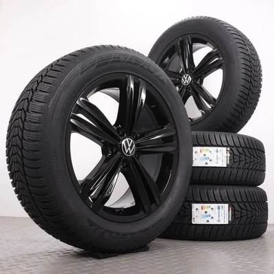 Winterräder 18Zoll VW Tiguan II Original Alufelgen Sebring schwarz 235/55R18 NEU - Bild 1 von 4
