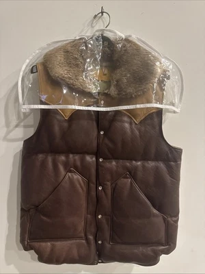 ¡¡Raro!! Chaleco Christy vintage Rocky Mountain Featherbed Co. con castor Foto 1 de 4