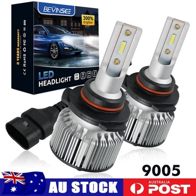 2x 9005 LED Headlight Globes 6000LM For Mitsubishi ASX XA XB 2010-2019 High Beam - image 1 of 4