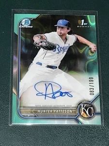 Bowman Draft 2022 cromo Hunter Patteson Aqua Lava/199 autógrafo - Imagen 1 de 1