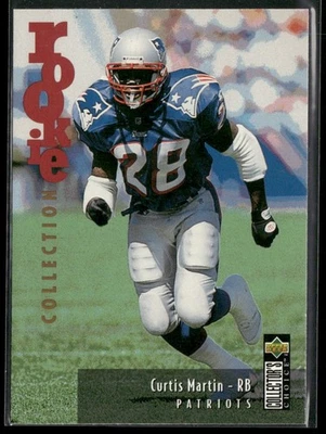 1995 Collector's Choice Update Curtis Martin RC #U38 New England Patriots - Image 1 of 2