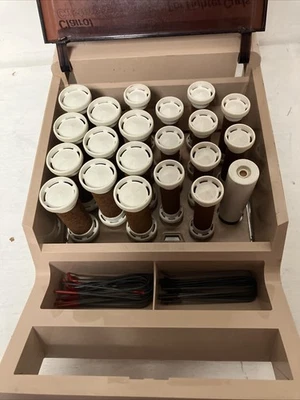 Vintage Clairol Custom Caresetter Flocked Tighter Curls FT-20 Hot Rollers Curler - Image 1 of 4