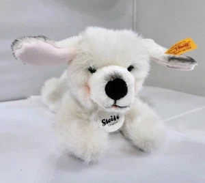 Steiff Hund weiß Welpe Plüsch weiß Schäferhund Welpe Stofftier Layla Leyla Hund - Bild 1 von 12