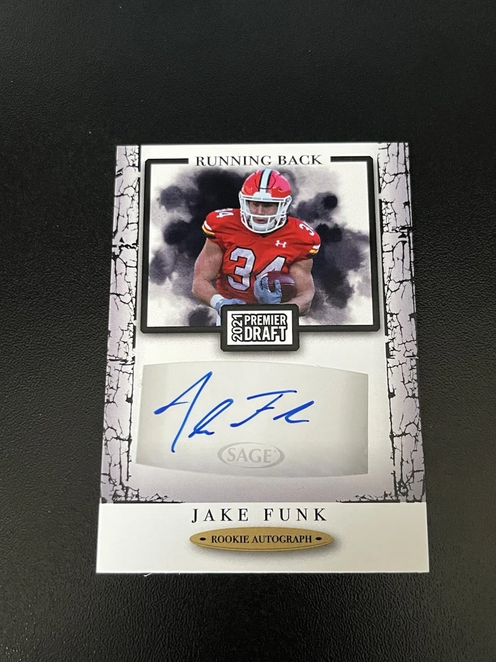 2021 Sage Premier Draft - Autographs Jake Funk #A161 (AU, RC) - Image 1 of 2