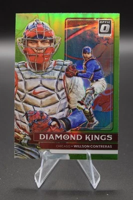 Willson Contreras 2022 Donruss Optic #24 Lime Green Prizm Chicago Cubs - Image 1 of 2