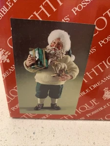Clothtique Santa Possible Dreams EUC 11” Tall Real Fabric Clothing - Picture 1 of 10