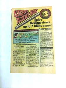 1978 Color Ad Secret Agent Spy Scope from Space Age - Bild 1 von 1