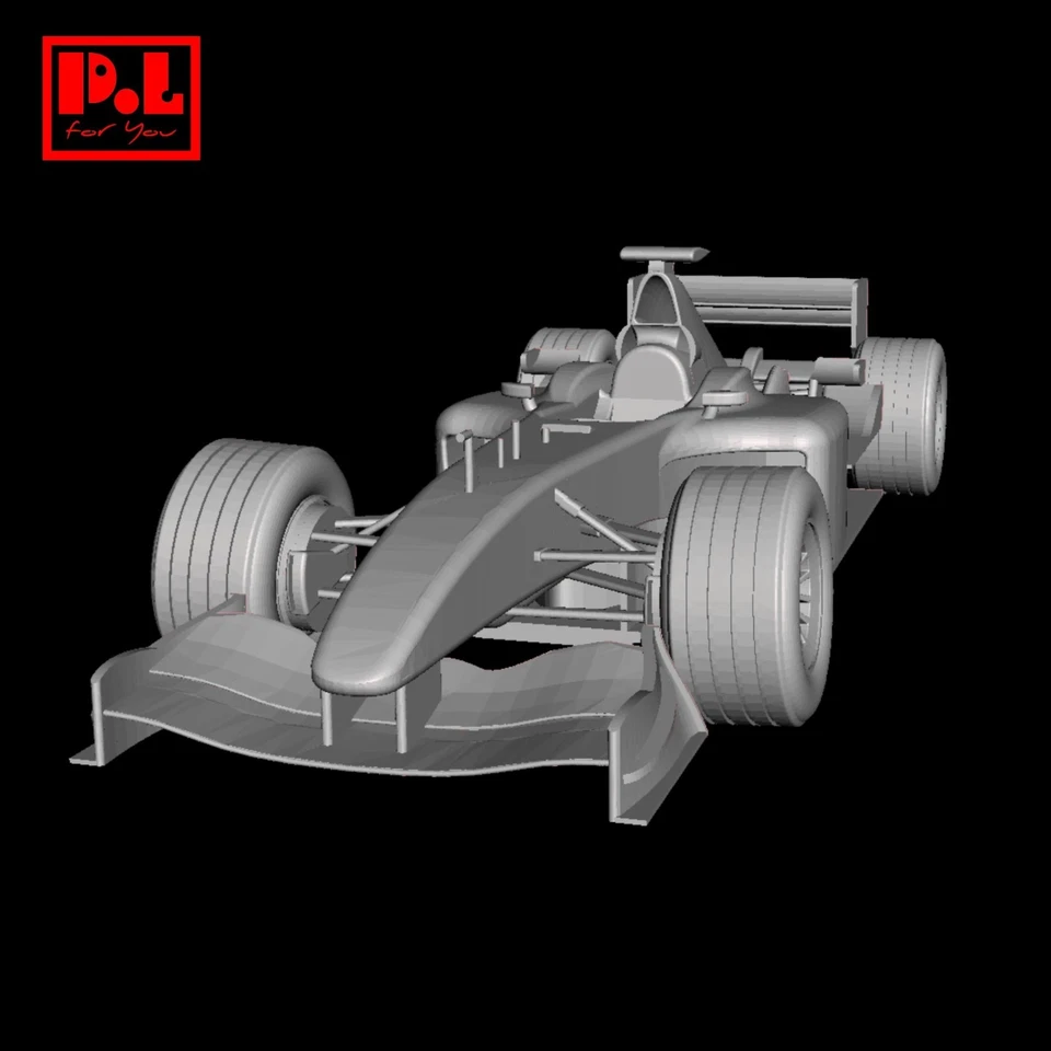 STL файл - Ferrari F2002 (2002) - 3D печать 1/87 64 43 32 24 18 BBR Tamiya IXO - Изображение 1 из 4
