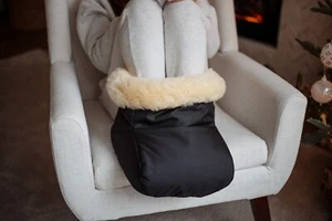 Premium Genuine Medical Grade Sheepskin Footmuff | Footwarmer One Size Unisex us - Picture 1 of 15