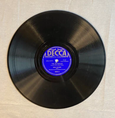 Vintage Decca Bing Crosby “Til Reveille/My Old Kentucky Home” 10" 78 RPM Record - Image 1 of 4