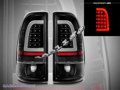 97-03 Ford F150 F-150 1999-2007 F250 F350 luces traseras negras 99 00 01 barra C LED Foto 1 de 4