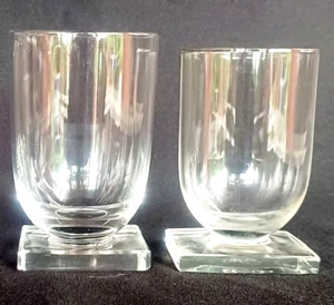 French Art Deco JEAN LUCE 24pc crystal cocktail drinkware glasses Lalique style - Picture 1 of 7
