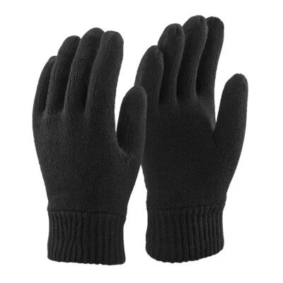 Thinsulate Mens Thermal Warm Lined Winter Gloves Black,Grey M/L L/XL/one size - Image 1 of 4