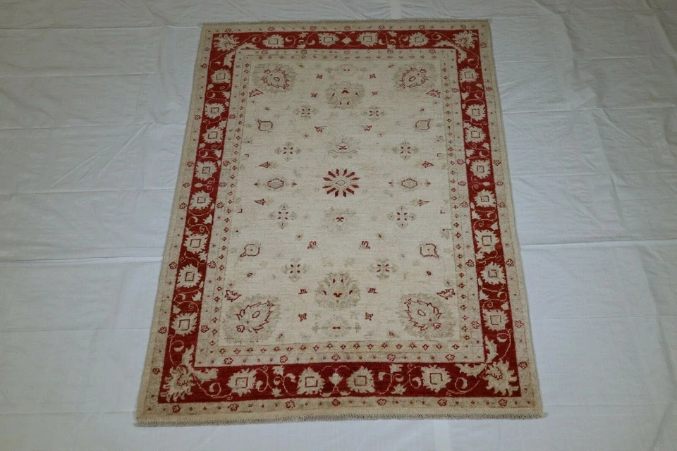 3'10" x 5'9" ft. Afghani Oushak Hand Knotted Home Décor Oriental Wool Area Rug - Image 1 of 4