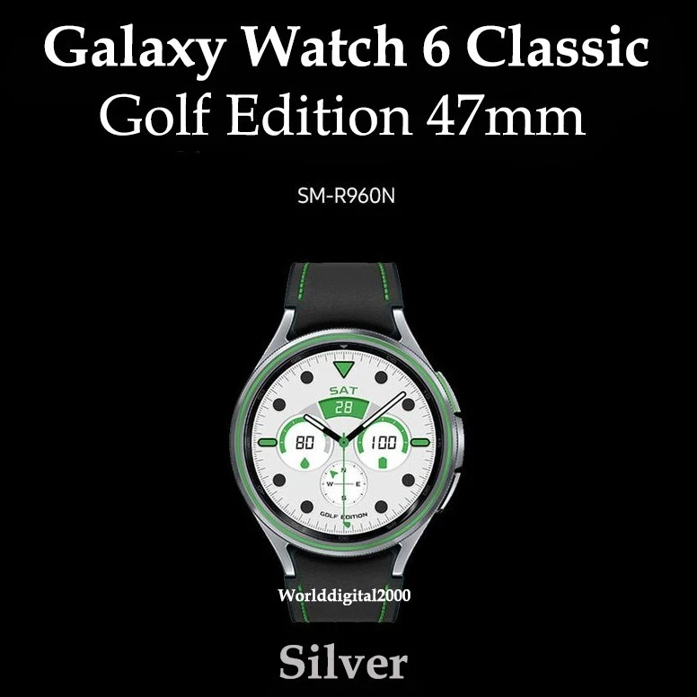 Samsung Galaxy Watch6 Golf Edition SM-R960 47mm  -Silver- Smart Caddie Bluetooth - Image 1 of 1