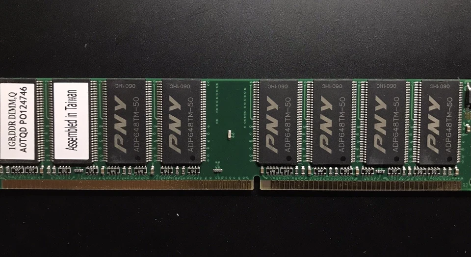 PNY 1 GB DIMM DDR 400 1Gx16 Memory - Image 1 of 1
